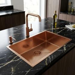 copper-kitchen-sink-with-modern-faucet